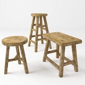Деревенские стулья. Rustic stools