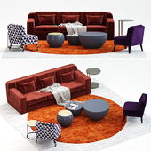Meridiani hector sofas set