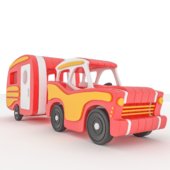 toy car and caravan