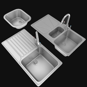 kitchen sink set