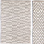 Dash & Albert Diamond White Rug Carpet