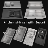 kitchen sink set with faucet