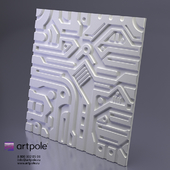 Гипсовая 3Д панель EX-MACHINA от Artpole