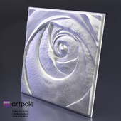 Гипсовая 3d панель Rose от Artpole