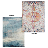 Temple and webster, Monet-Stunning-Rug-CIT-563-BLUE, Bone and White