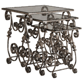 Louise Glass-Top Nesting Tables