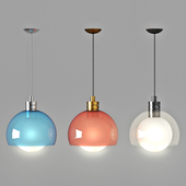 Colored Glass Suspended Light