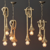 Loft style pendant lamp (2 Edison lamps)