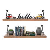 wall shelve and accessories set