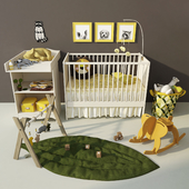 Children&#39;s Cot and changing table Solgul (Solgul). Ikea