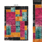 Temple and webster: Humes Vintage Patchwork Persian Wool Rug