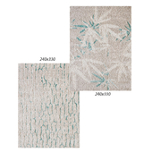 Temple and webster: Ice Blue Lila Bamboo Power Loomed Easy Care Modern Rug, Ice Blue Elspeth Power Loomed Easy Care Modern Rug
