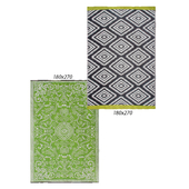 Temple and webster: Murano Lime Outdoor Rug, Gray Valencia Outdoor Rug