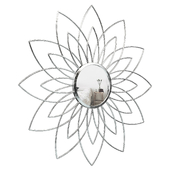 Metal Flower Frame Wall Mirror HEU4318