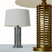 Ralph Lauren Woven Metal Console Lamp