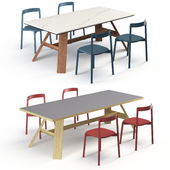 Artigiano Tables & Alma Chairs Miniforms