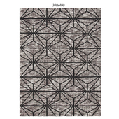 Temple and webster: Hoffman Charcoal & Gray Hand Loomed Polyester Rug