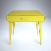 yellow desk modern