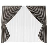 Curtains + white telle