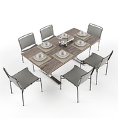 Table model with chairs for 3ds max