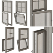 Triple glazed sash window