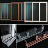 Sliding Stained Glass Aluminum Doors