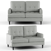 Dorel Living T-Mobile Loveseat Gray