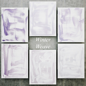 Abstract Paintings Winter Weave