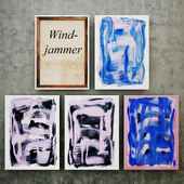 Abstract Paintings Windjammer