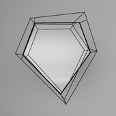 Mirror Wire Diamond Schwarz