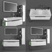 DRN bathroom cabinet and sink set