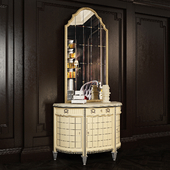 Provasi 1502 maple sideboard and 1517 mirror
