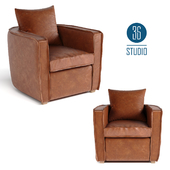 OM Leather chair model S09701 from Studio 36