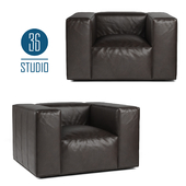 OM Leather chair model S24001 from Studio 36