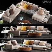 Minotti White Sofa
