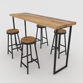 bar table with chairs