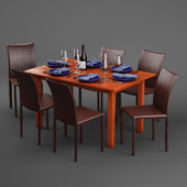 Scandanivian dining table set design