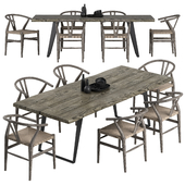 Crate and Barrel dining set