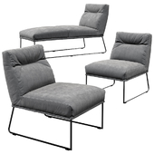KFF D-LIGHT LOUNGE chair and chaise