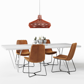 CB2 Dylan Dining table set
