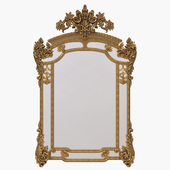 Gold rococo mirror