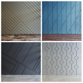 modern abstract panelling
