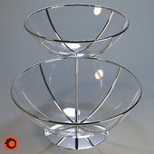 Fruit bowl two tier