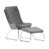 Kerstin resting chair with footstool
