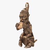 Figurine "Gnome with a coin"