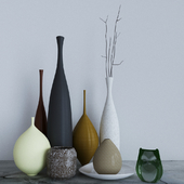 Decor set of vases