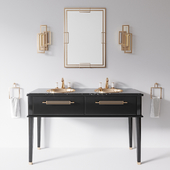 Riviere Black Nero Marquinia 2x sink by Oasis Group