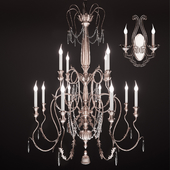 John Richard Chandelier and Two-Light Sconce