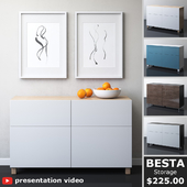 IKEA BESTA Storage combination with doors and drawers