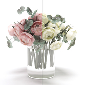A bouquet of flowers in a vase 28